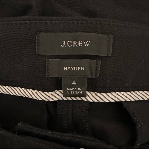 J CREW Hayden Kickout Crop Plant in Bi-Stretch Cotton in Black - Picture 9 of 11